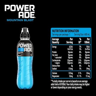 Powerade ION4 Mountain Blast Sports Drink Sipper Cap 