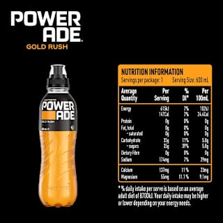 Powerade ION4 Gold Rush Sports Drink Sipper Cap 