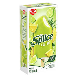 Streets Splice Fruit Ice Confection Refreshment Pine Lime No Artificial Colours, Flavours or Preservatives