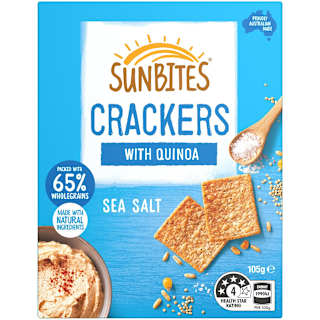 Sunbites Sea Salt Snack Crackers With Quinoa