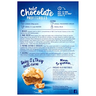 White Wings Dessert Mix Chocolate Profiteroles