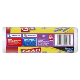 Glad Bag Handle Tie Lavender Large