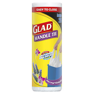 Glad Bag Handle Tie Lavender Large