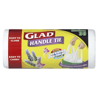 Glad Bag Handle Tie Lavender Medium