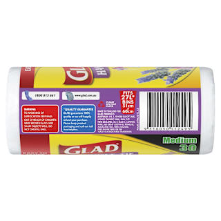 Glad Bag Handle Tie Lavender Medium