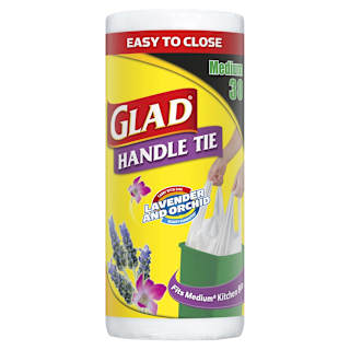 Glad Bag Handle Tie Lavender Medium