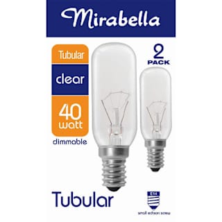 Mirabella Tubular Globe 40W SES Clear