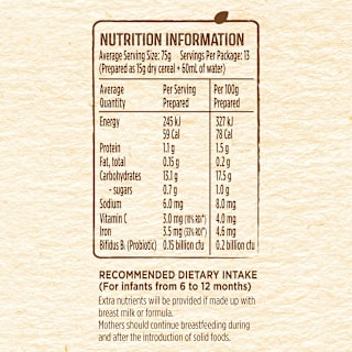 Nestlé Cerelac Cereal Infant Nutrition Baby
