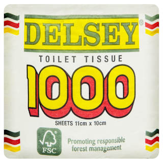 Delsey Toilet Tissue 1000 Sheets