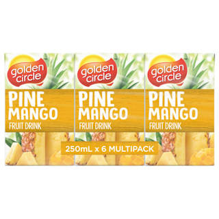 Golden Circle Pine Mango Fruit Drink Multipack Poppers