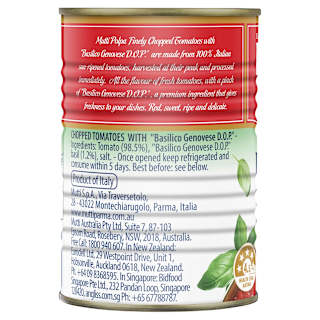 Mutti Finely Chopped Tomatoes with Basil