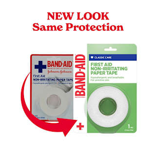 Band-aid First Aid Non-irritating Paper Tape 2.5cm X 9.1m