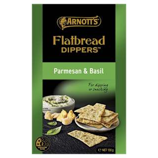 Arnott's Flatbread Dippers Parmesan & Basil