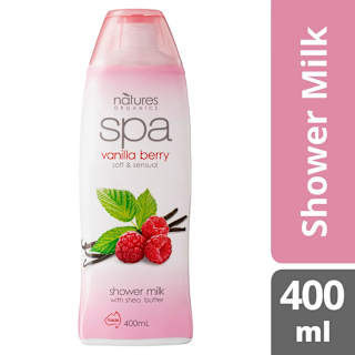 Natures Organics Spa Vanilla Berry Shower Milk With Shea Butter