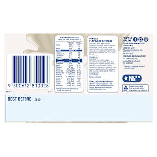 Up & Go Liquid Breakfast Fridge Pack Dairyfree Vanilla