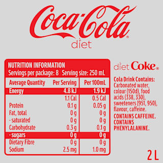 Diet Coca-Cola Soft Drink Bottle