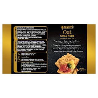 Arnott's Gold Label Crackers Parmesan Oat