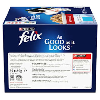 Felix Adult As Good as it Looks Meat Menus in Jelly Wet Cat Food