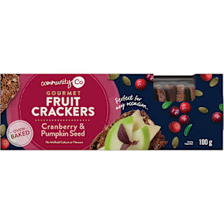 Community Co Cranberry & Pumpkin Seed Fruit Crackers