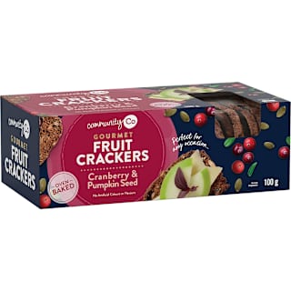Community Co Cranberry & Pumpkin Seed Fruit Crackers