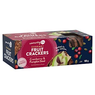 Community Co Cranberry & Pumpkin Seed Gourmet Fruit Crackers