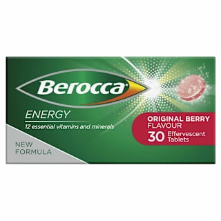 Berocca Energy Vitamin B & C Original Berry Flavour Effervescent Tablets