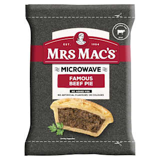 Mrs Mac's Microwave Beef Pie