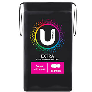 U By Kotex Sanitary Pads Super With Wings