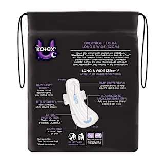 U By Kotex Overnight Pads Extra