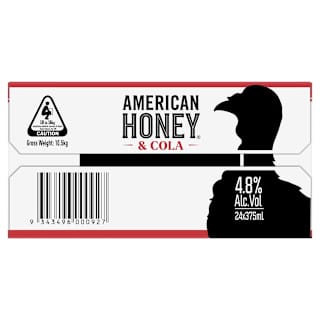 Wild Turkey American Honey Liqueur & Cola Can 375mL 