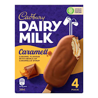 Cadbury Dairy Milk Caramello Ice Cream Sticks
