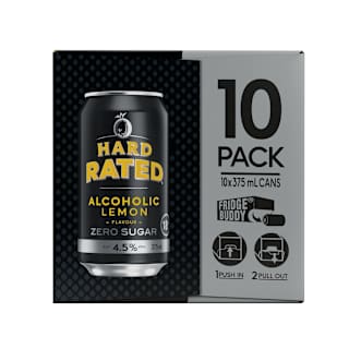 Hard Rated Zero Sugar Alcoholic Lemon Can 375mL 