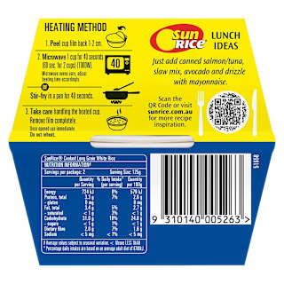 SunRice Quick Cups Microwave Long Grain White Rice