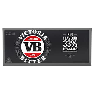 Victoria Bitter Low Carb Bottle 375mL