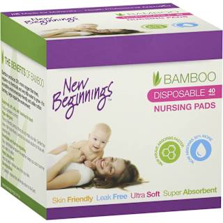 New Beginnings Bamboo Disposable Nursing Pads