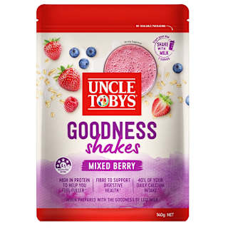 Uncle Tobys Milk Modifiers Goodness Shake Mixed Berry