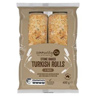 Community Co Stone Baked Turkish Oval Roll