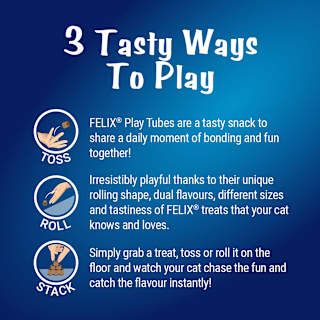 Purina Felix Adult Cat Treats Play Tubes Tuna & Crab
