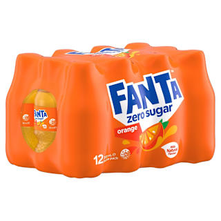 Fanta Orange Zero Sugar Soft Drink Multipack Bottles
