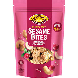Golden Days Cashew & Cranberry Sesame Bites