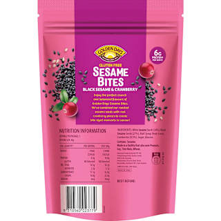Golden Days Blk Sesame & Cranberry Sesame Bites