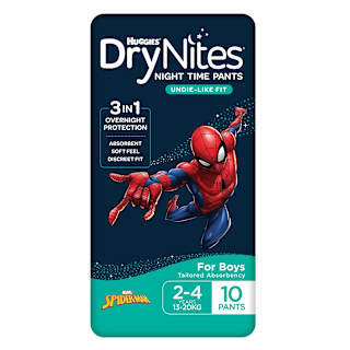 Huggies DryNites Night Time Pants for Boys 2-4 Years (13-20kg)