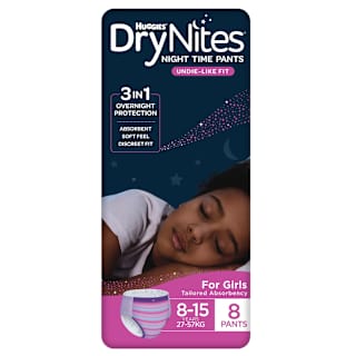 Huggies DryNites Night Time Pants for Girls 8-15 Years (27-57kg)