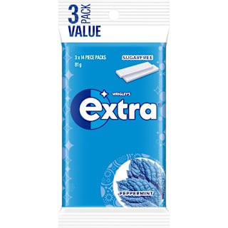 Extra Peppermint Chewing Gum Sugar Free
