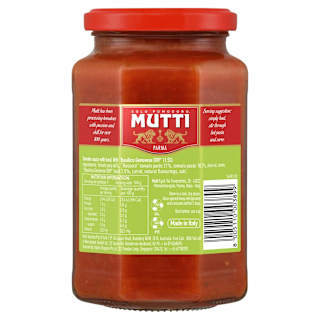Mutti Pasta Sauce Rossoro Tomatoes & Genovese Basil