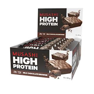 Musashi High Protein Milk Choc Brownie Bar