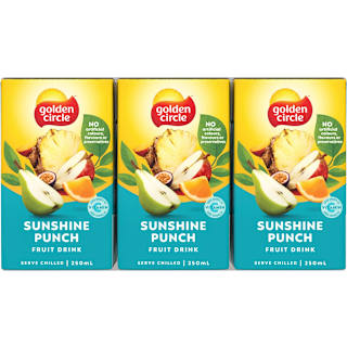 Golden Circle Sunshine Punch Fruit Drink Multipack Poppers