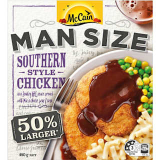 McCain Mansize Southern Style Chicken With Mac 'n Cheese Peas & Corn