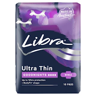 Libra Goodnights Pads Ultra Thin Wings