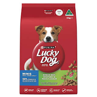 Purina Lucky Dog Adult Dog Food Mini Beef Veg Pasta Plus Milk